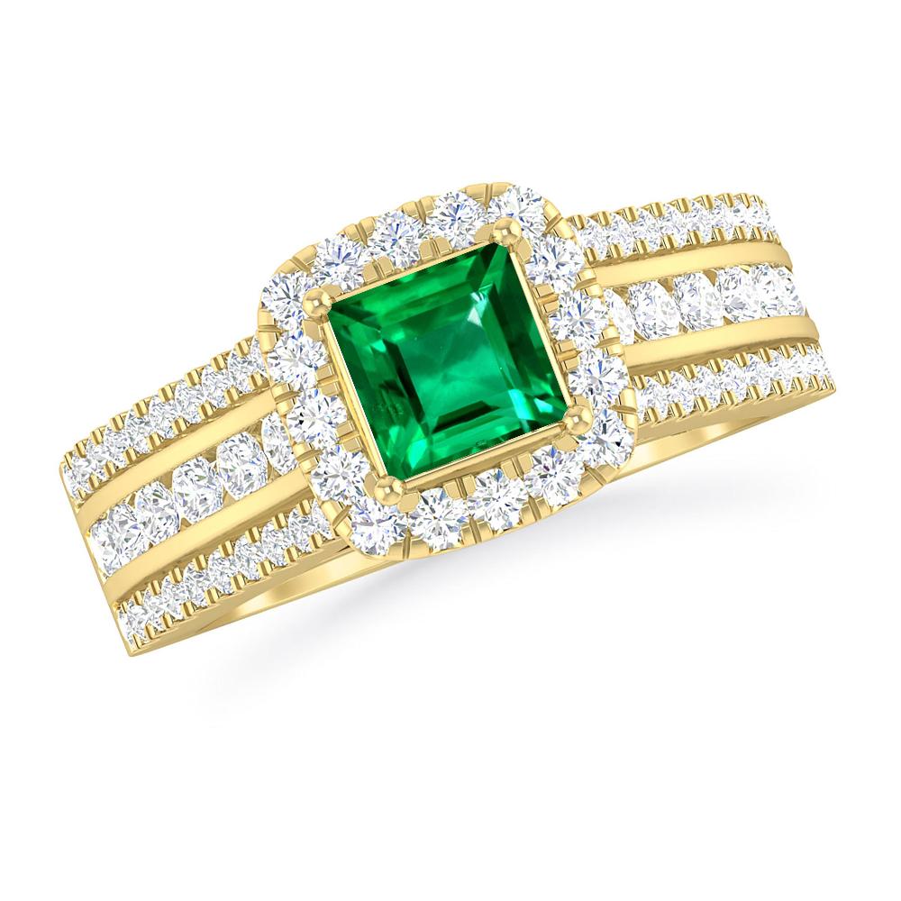 Yellow Gold - Emerald