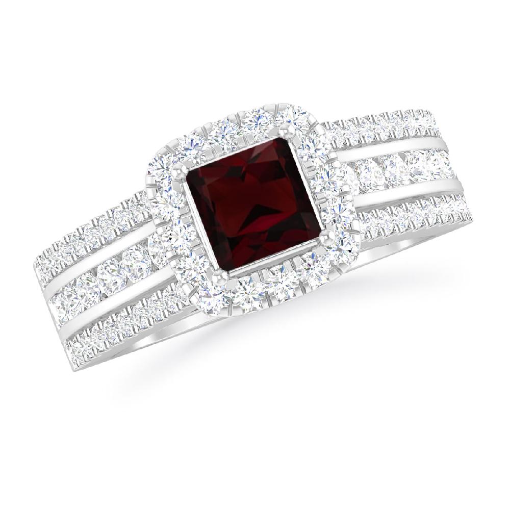 White Gold - Garnet