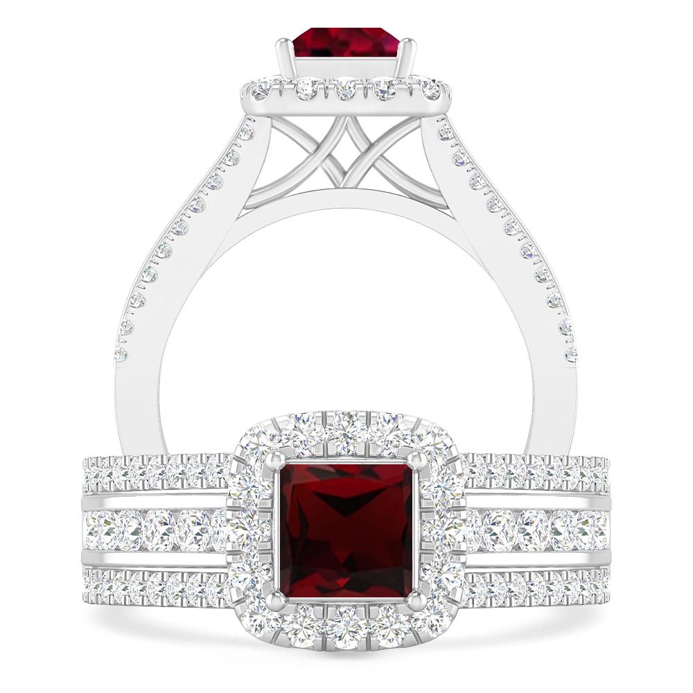White Gold - Garnet