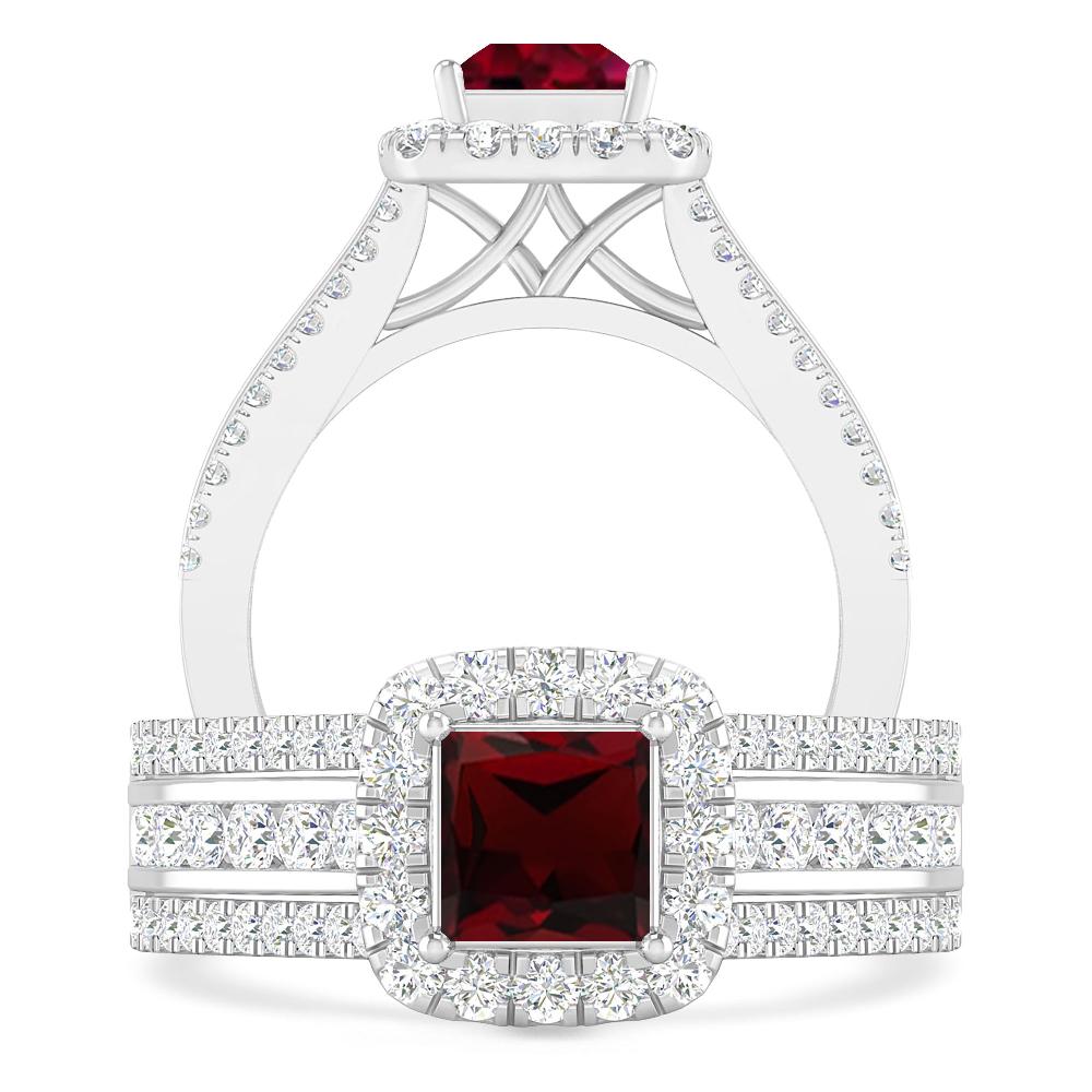 White Gold - Garnet