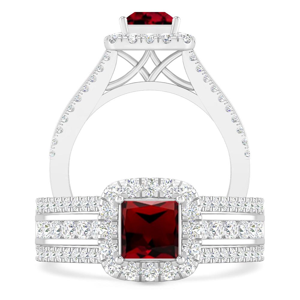 White Gold - Garnet