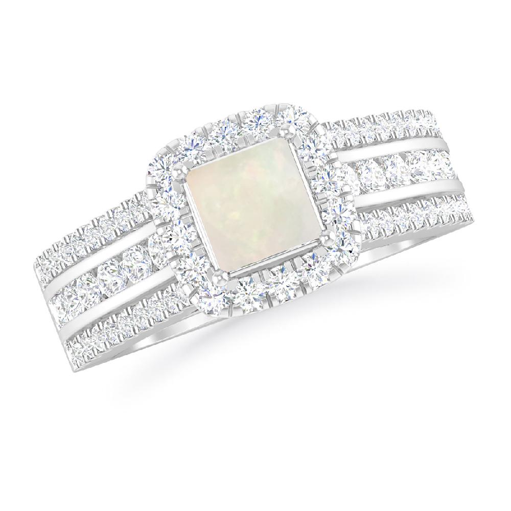 White Gold - Opal