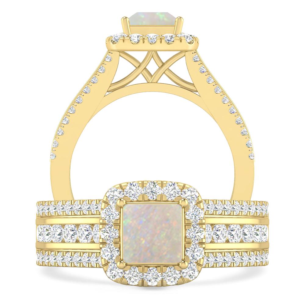 Yellow Gold - Opal