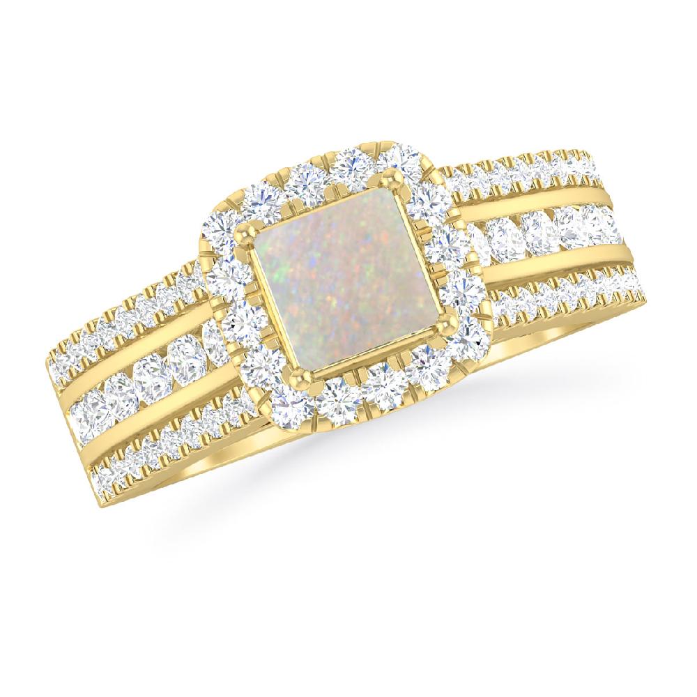 Yellow Gold - Opal