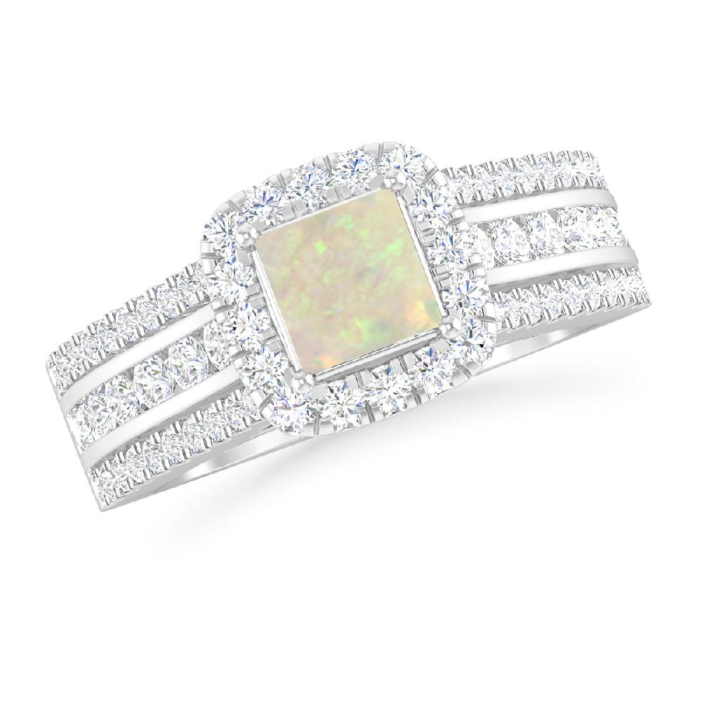 White Gold - Opal