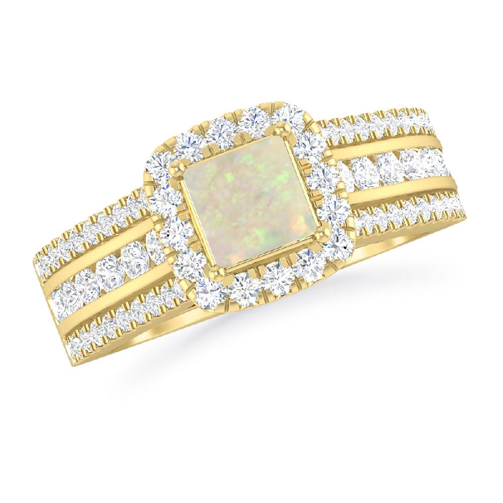 Yellow Gold - Opal