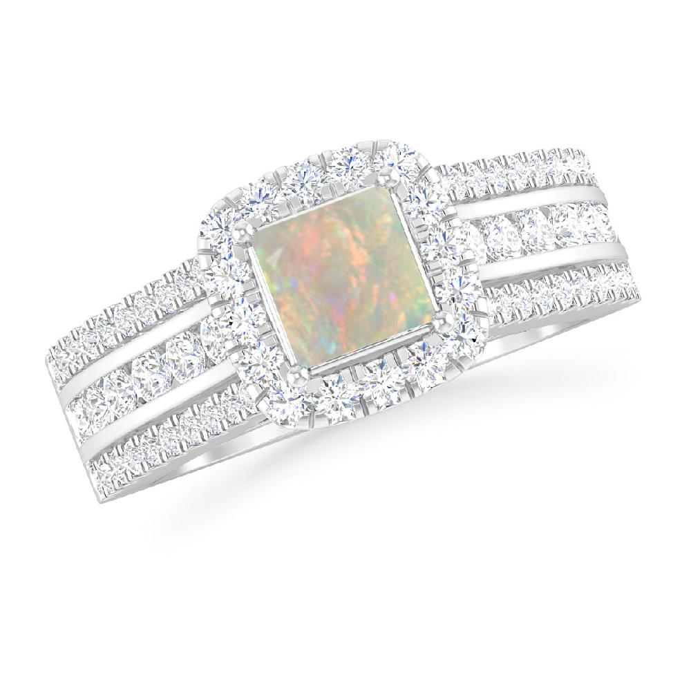 White Gold - Opal