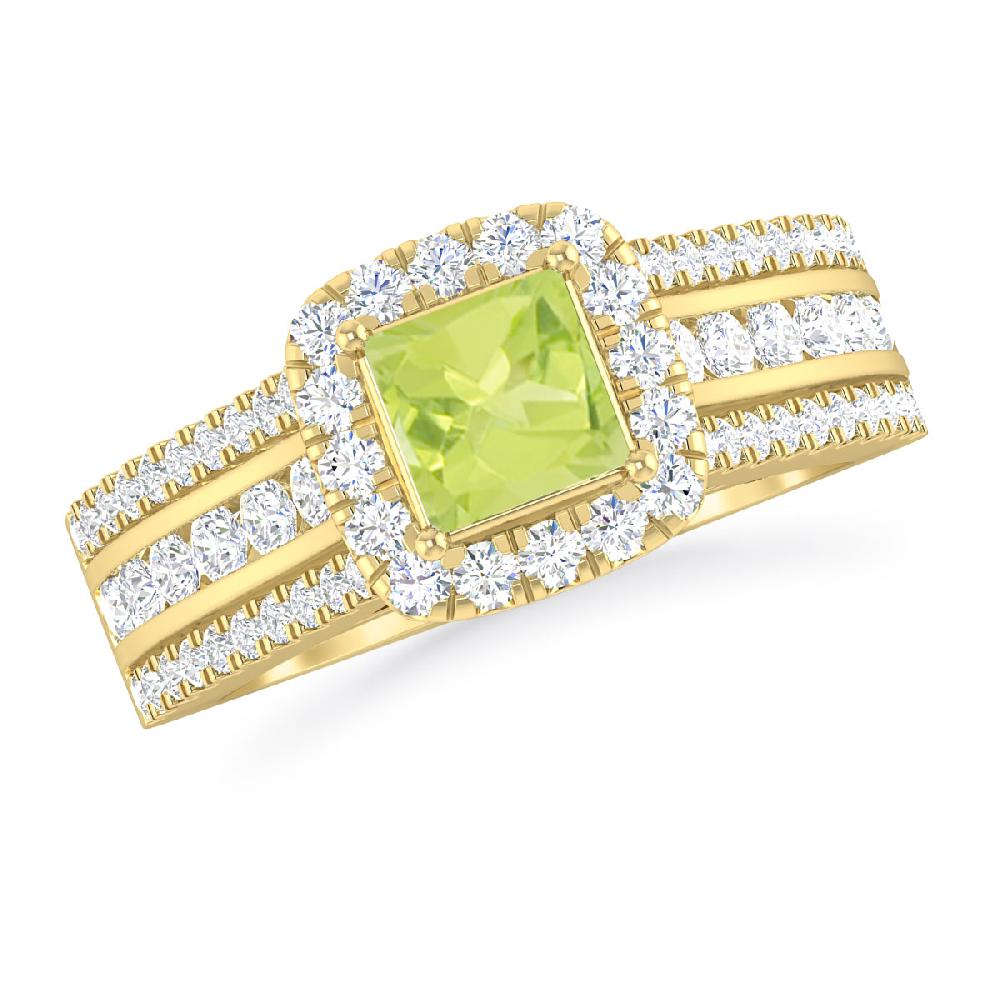 Yellow Gold - Peridot