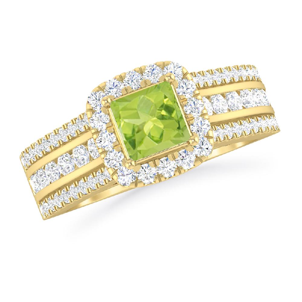 Yellow Gold - Peridot