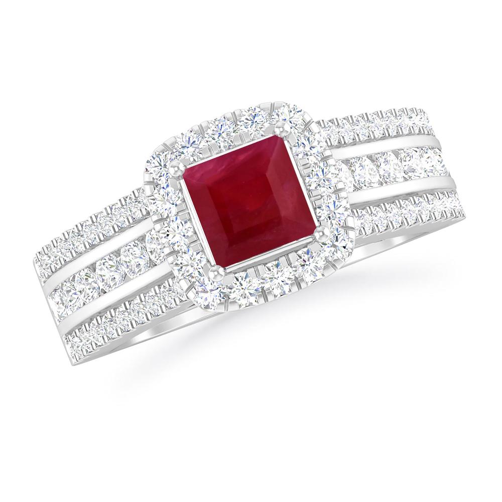 White Gold - Ruby