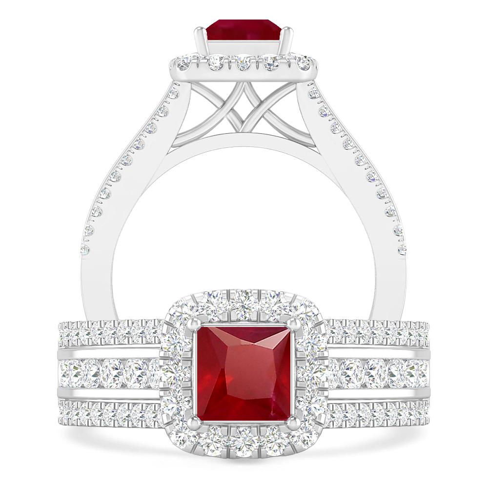 White Gold - Ruby