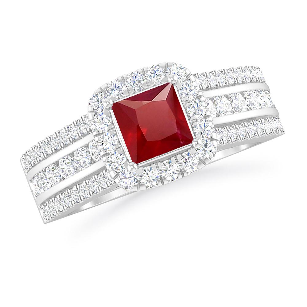 White Gold - Ruby