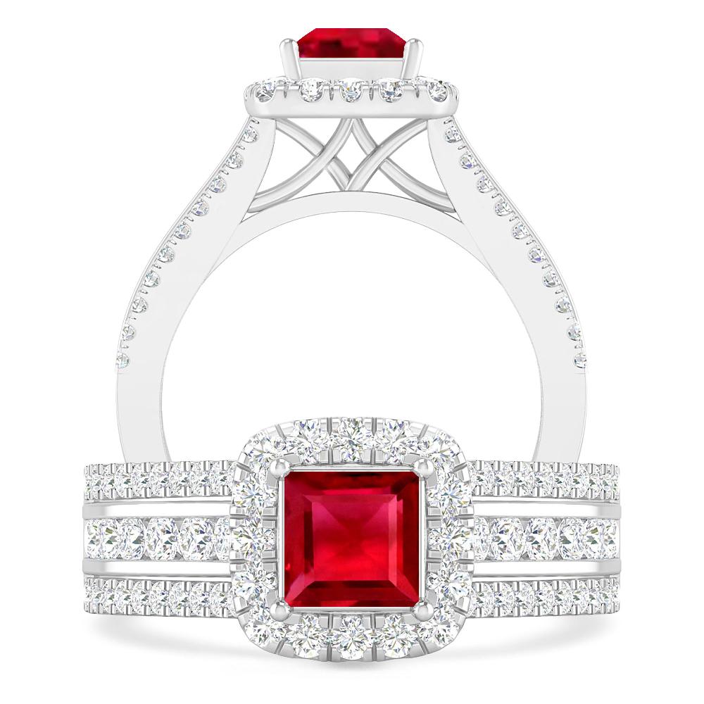 White Gold - Ruby