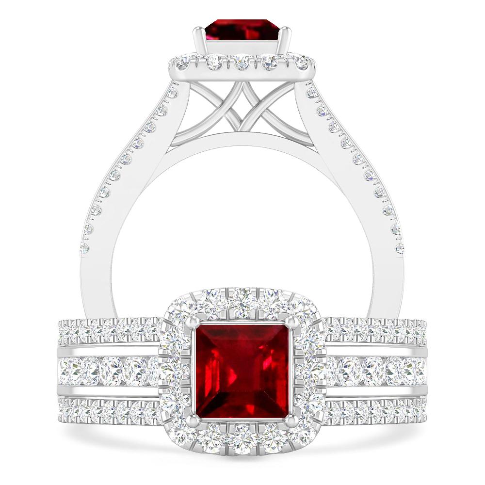 White Gold - Ruby