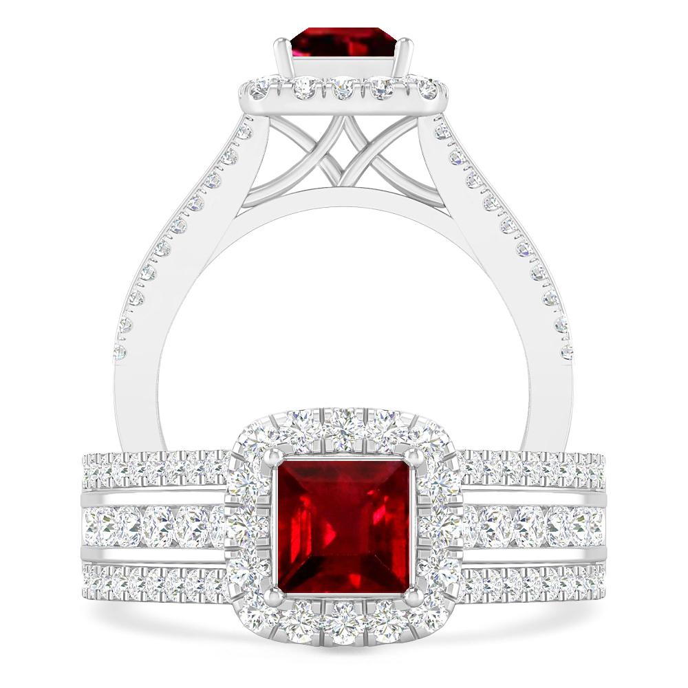 White Gold - Ruby