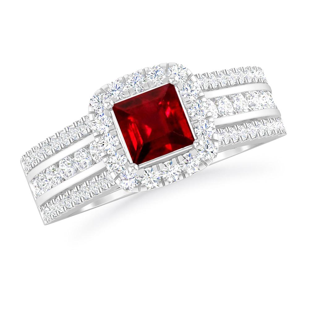 White Gold - Ruby