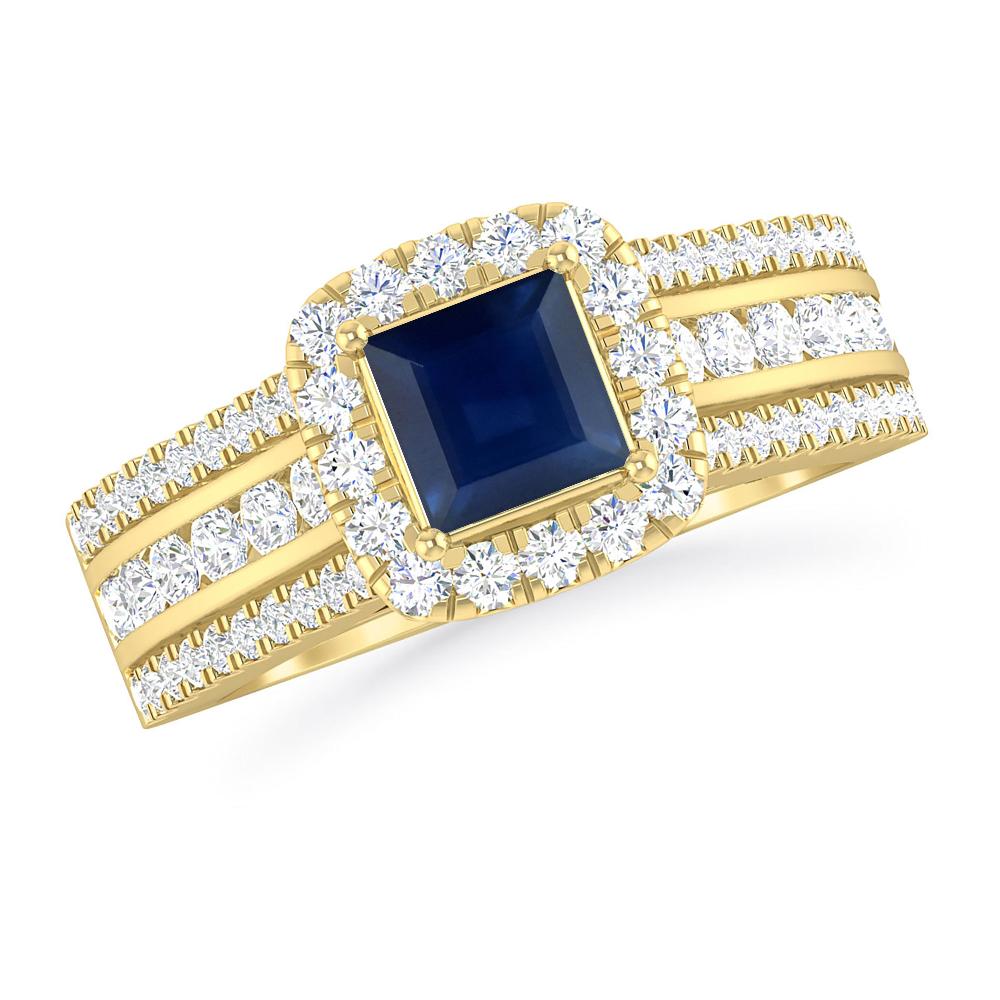 Yellow Gold - Sapphire