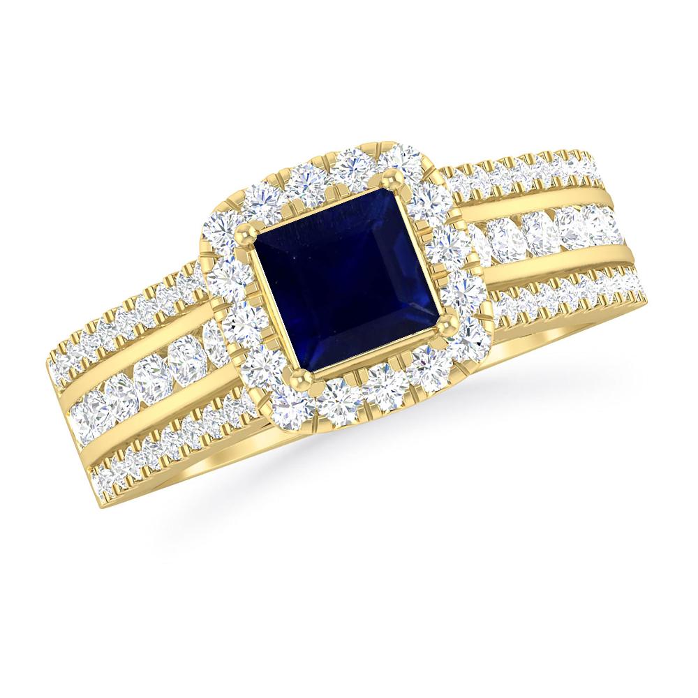 Yellow Gold - Sapphire