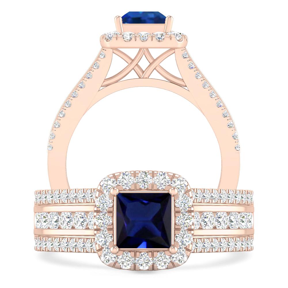 Rose Gold - Sapphire