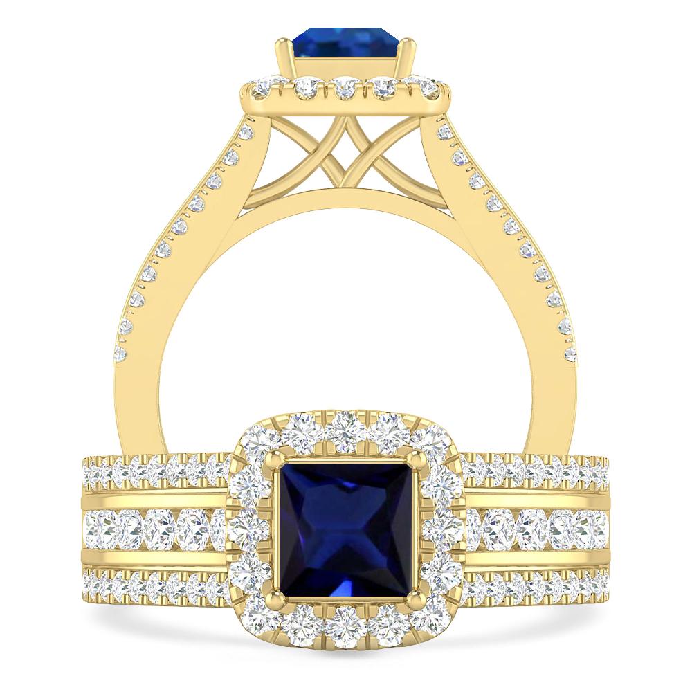 Yellow Gold - Sapphire