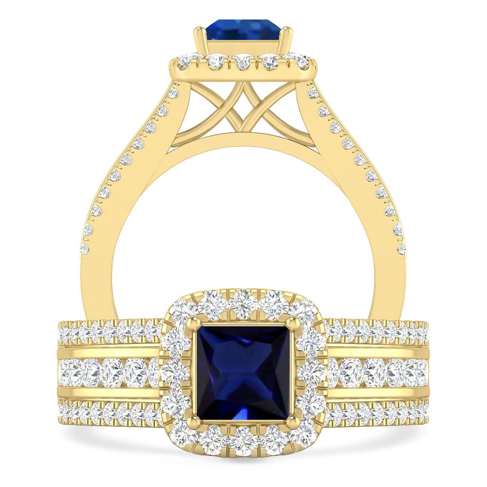 Yellow Gold - Sapphire