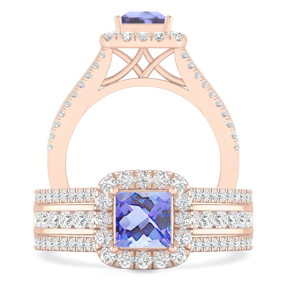 Rose Gold - Tanzanite