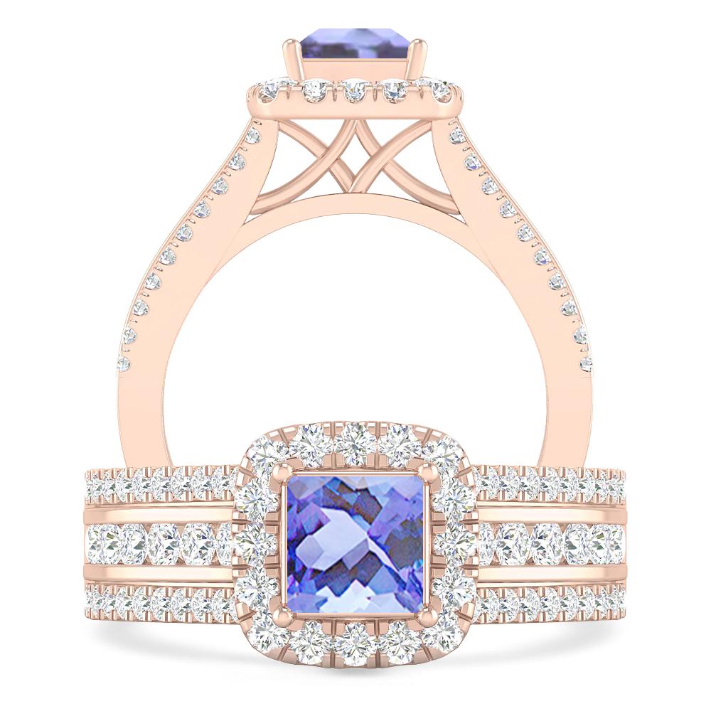 Rose Gold - Tanzanite