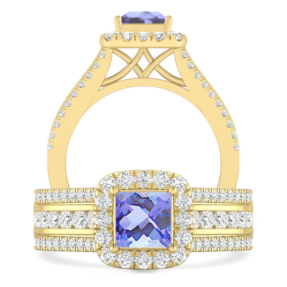 Yellow Gold - Tanzanite