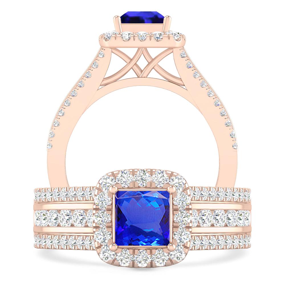 Rose Gold - Tanzanite