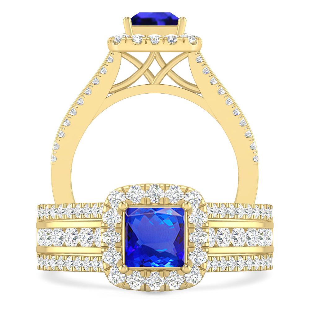 Yellow Gold - Tanzanite