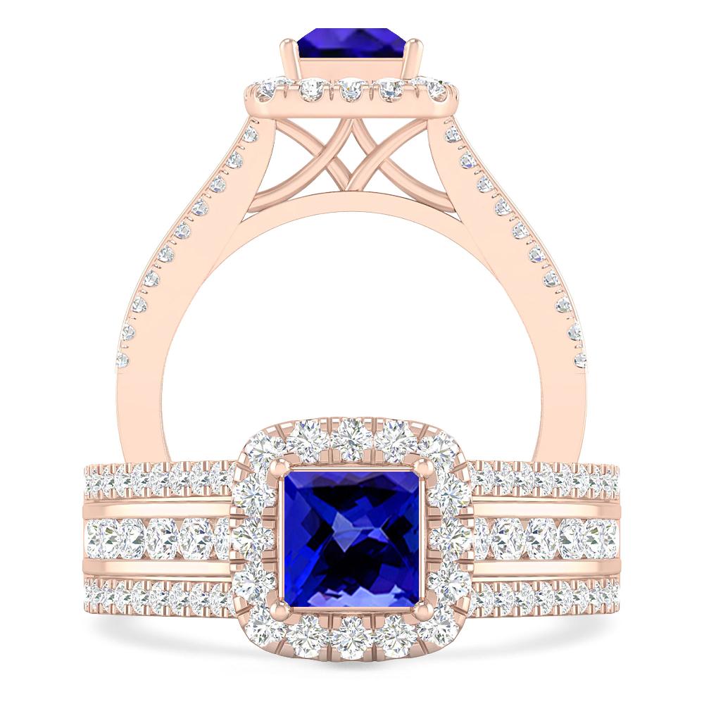 Rose Gold - Tanzanite