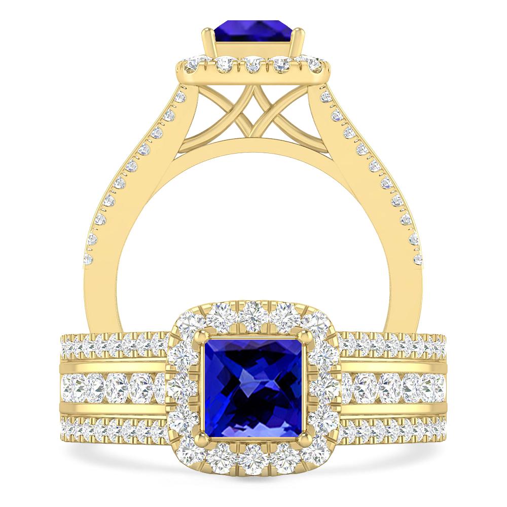 Yellow Gold - Tanzanite