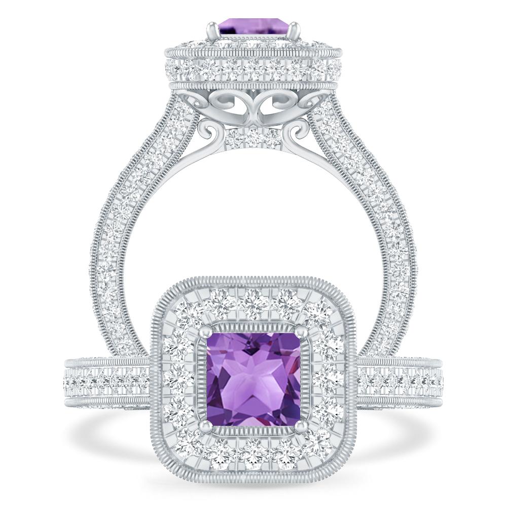 White Gold - Amethyst