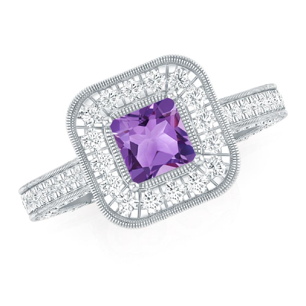 White Gold - Amethyst