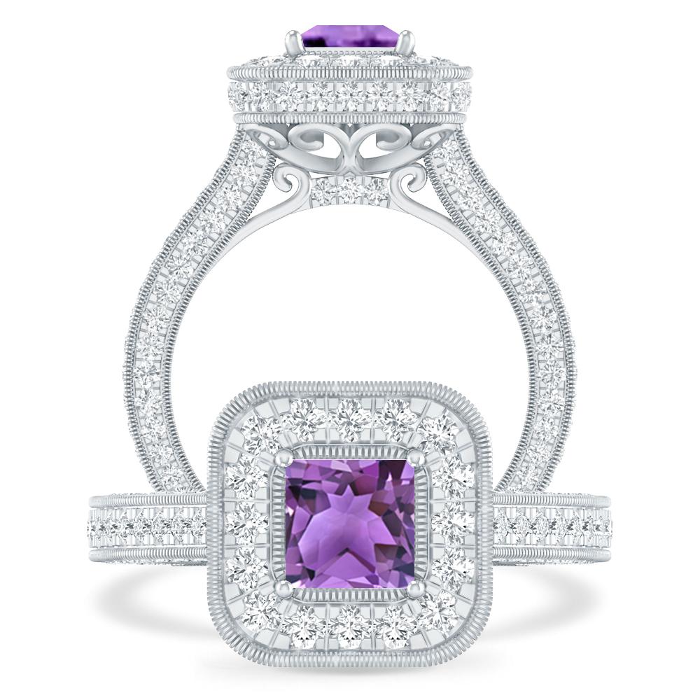 White Gold - Amethyst