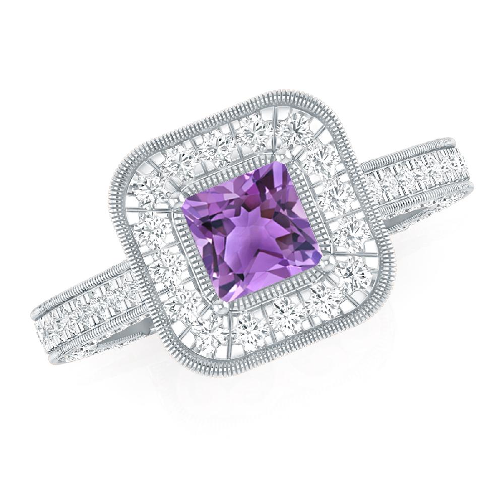 White Gold - Amethyst