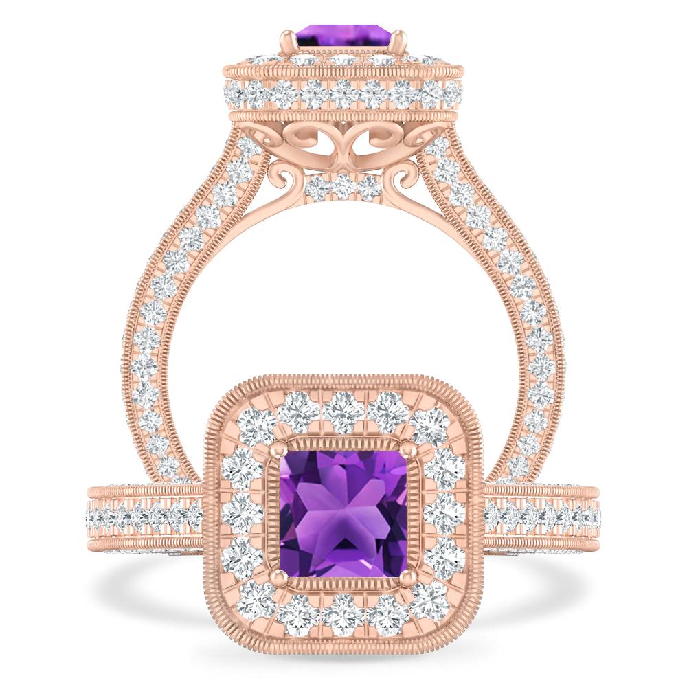 Rose Gold - Amethyst