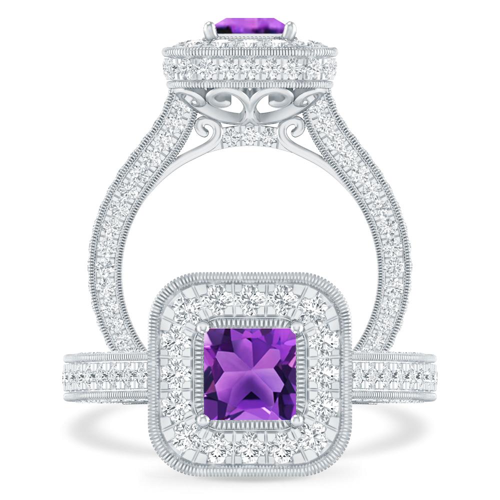 White Gold - Amethyst