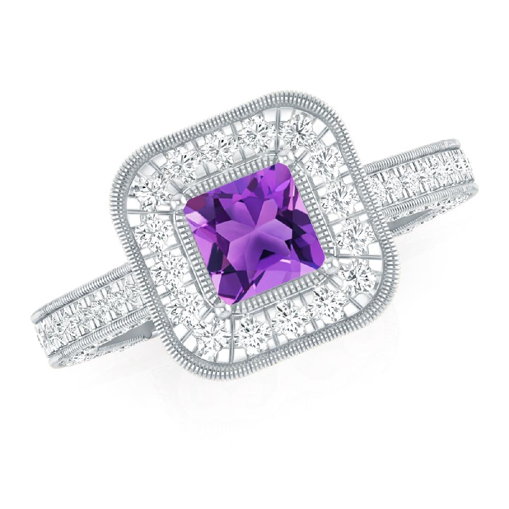 White Gold - Amethyst