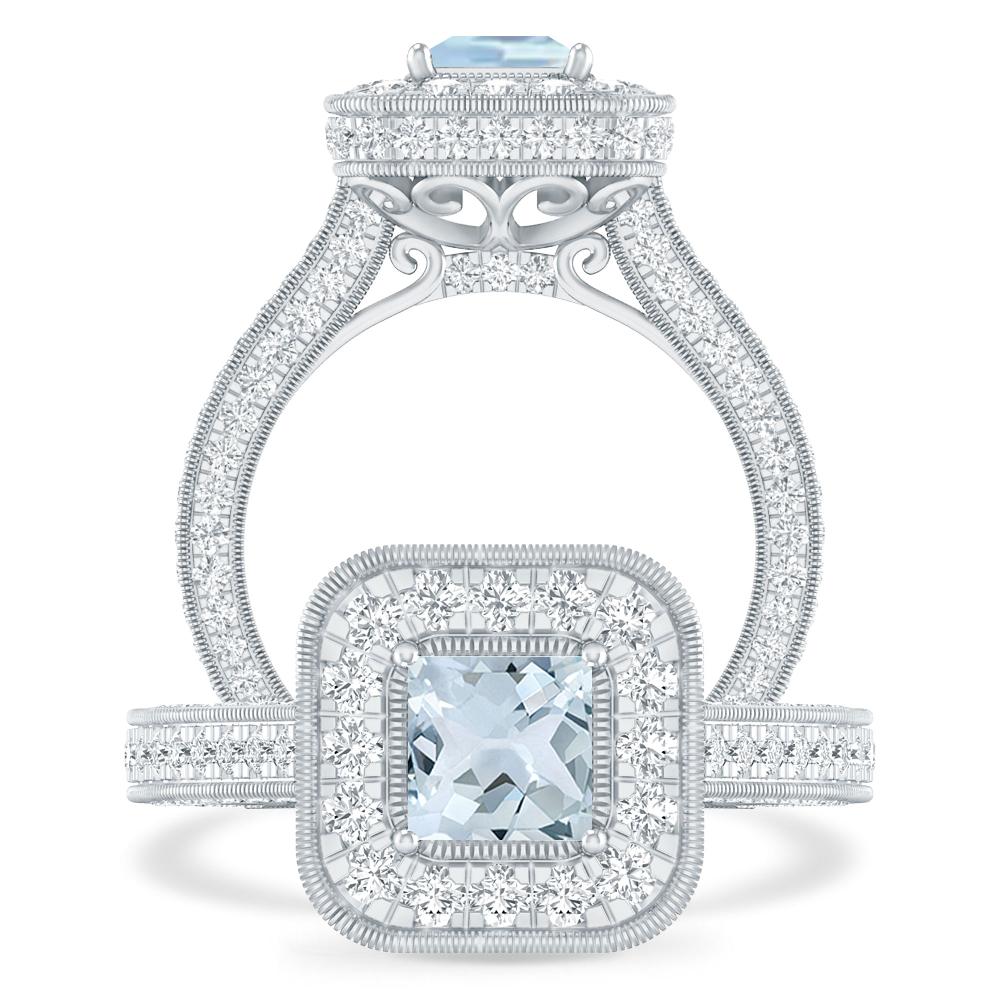 White Gold - Aquamarine