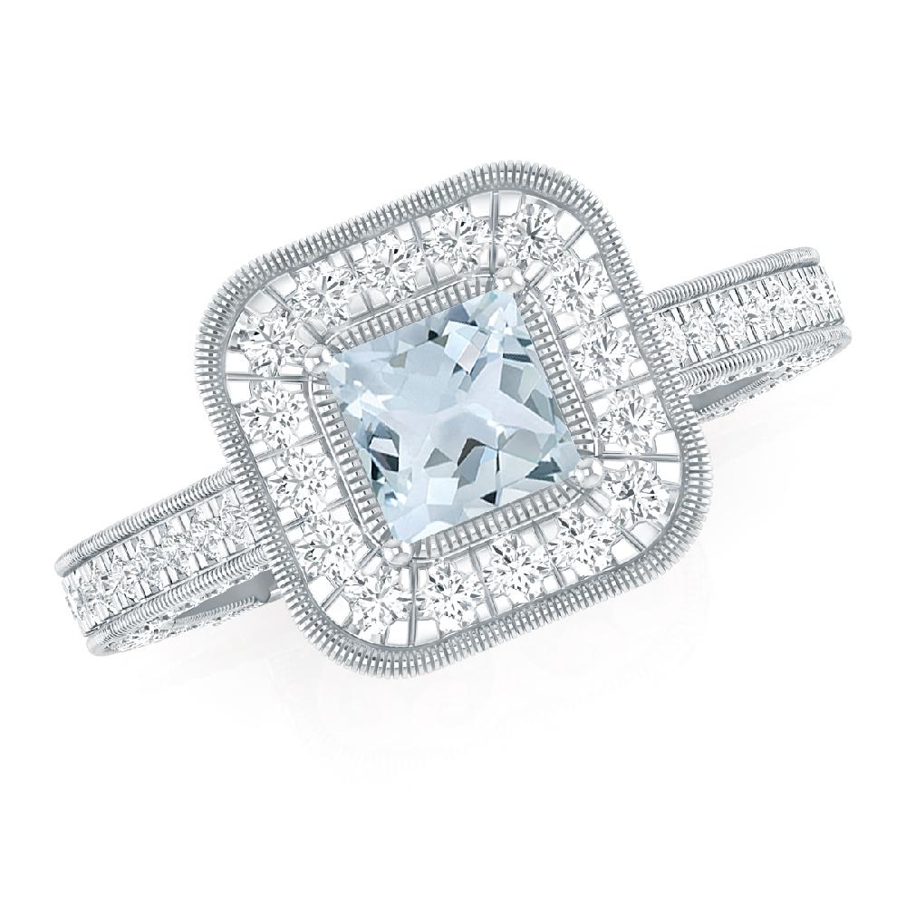 White Gold - Aquamarine