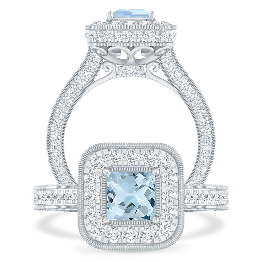 White Gold - Aquamarine
