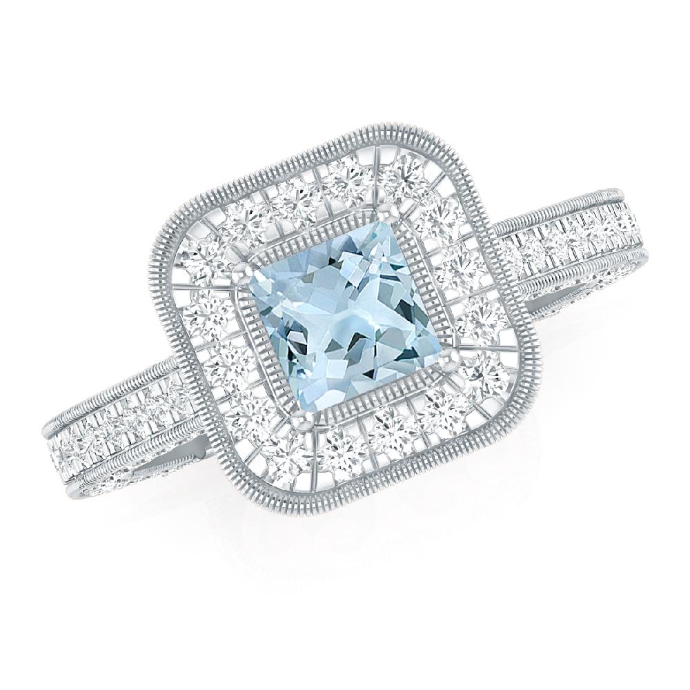 White Gold - Aquamarine