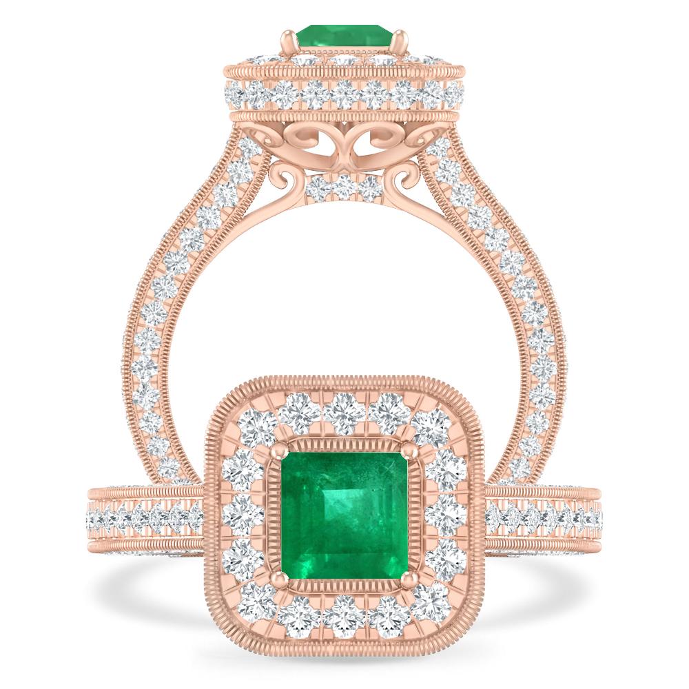 Rose Gold - Emerald