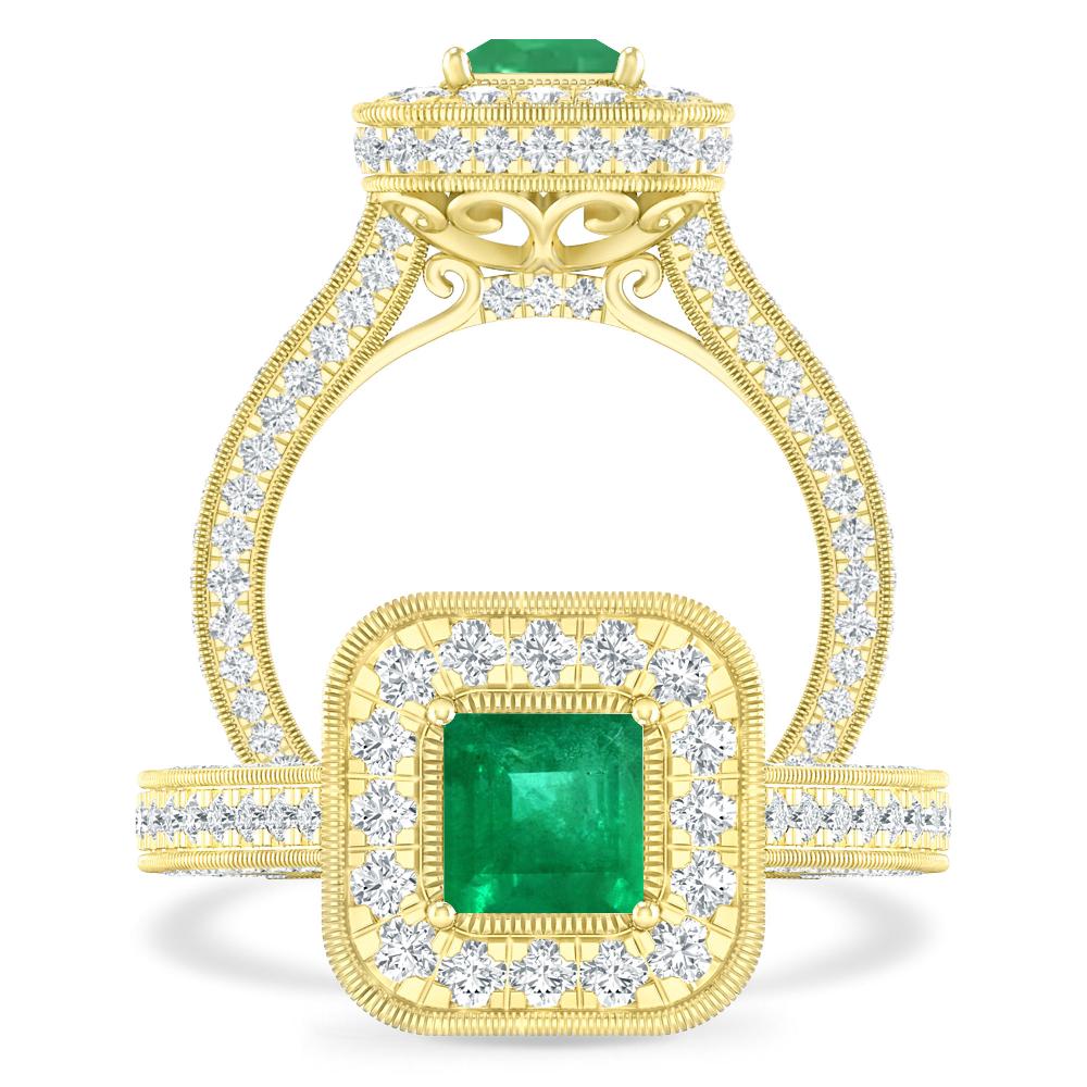 Yellow Gold - Emerald