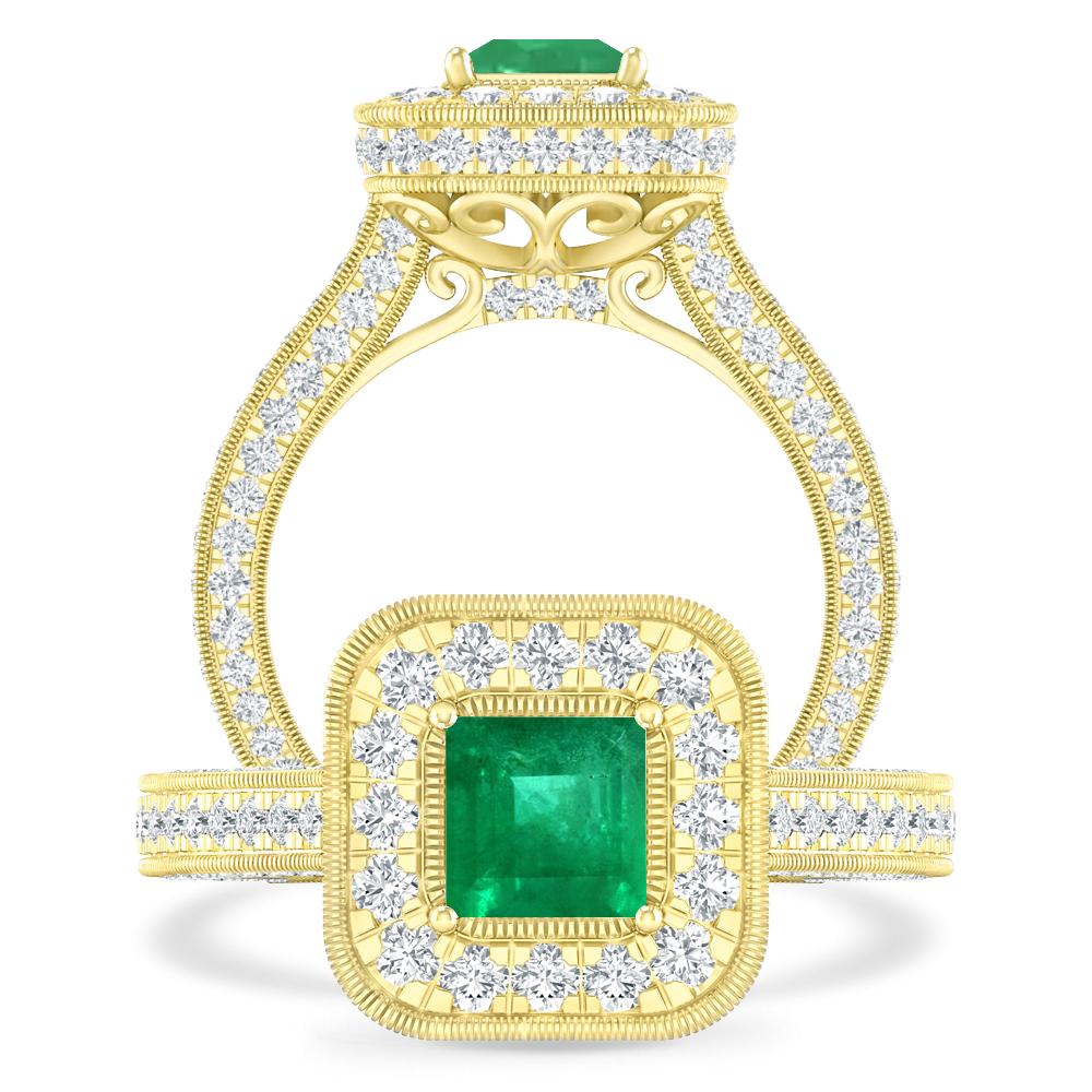 Yellow Gold - Emerald