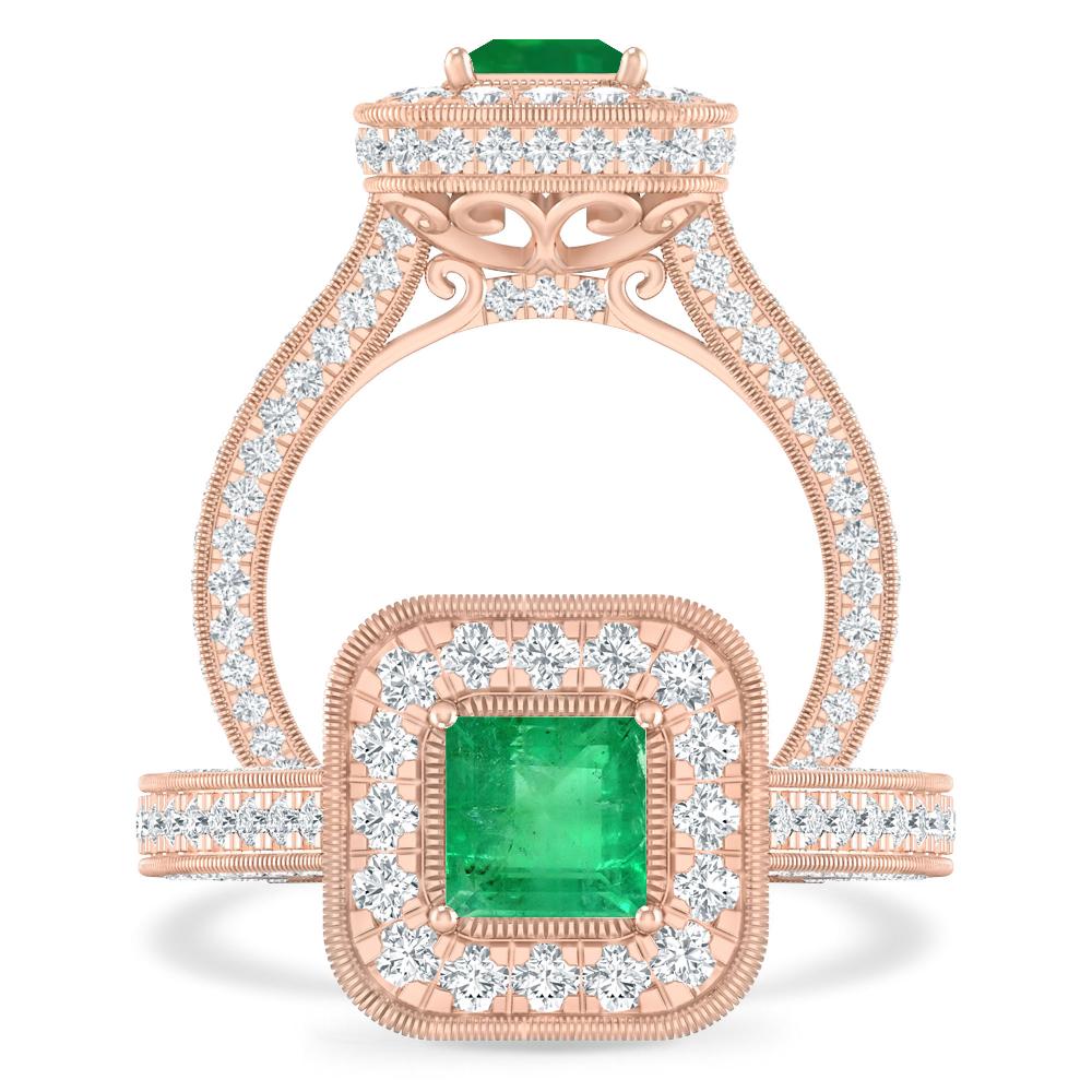 Rose Gold - Emerald