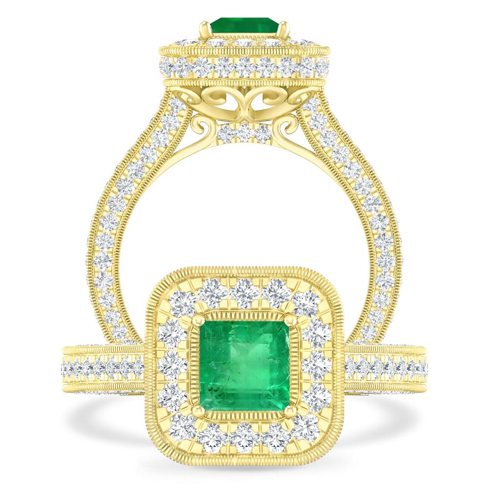 Yellow Gold - Emerald