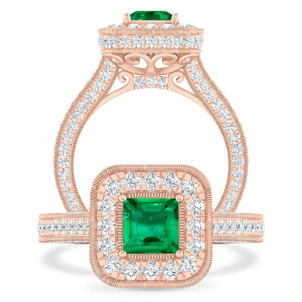 Rose Gold - Emerald