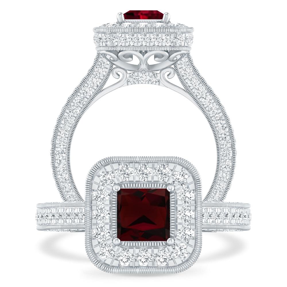 White Gold - Garnet